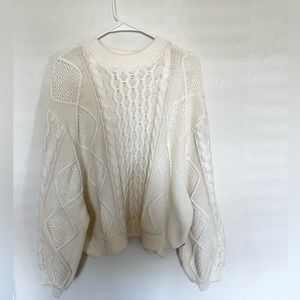 White Oversized Sweater